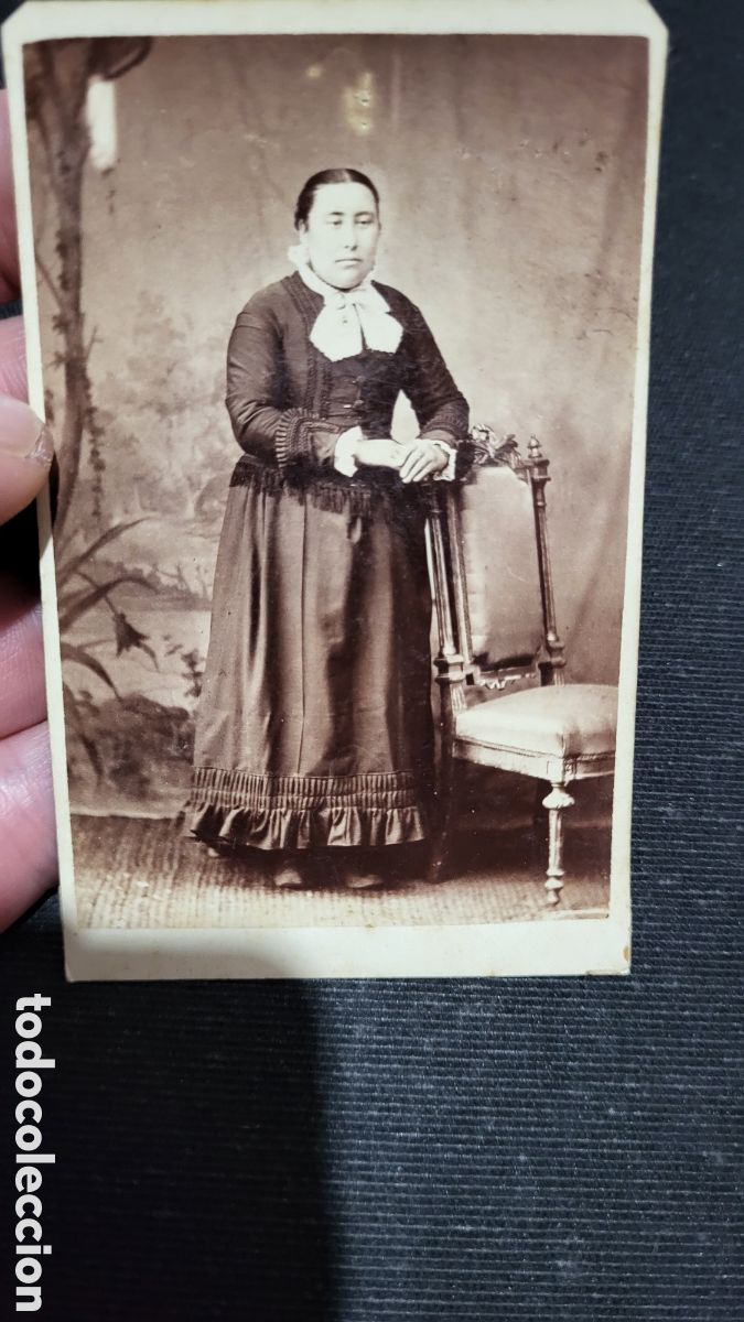 Antique Photography: Fotograf&iacute;a antigua alb&uacute;mina retrato de una Se&ntilde;ora