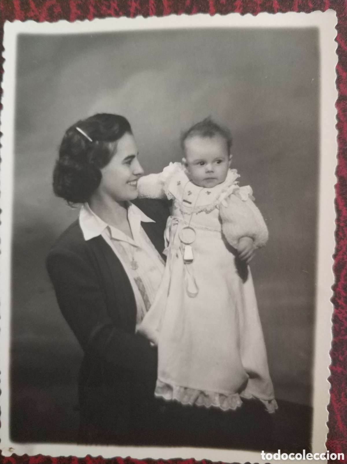 Antique Photography: Bautizo.1950 Mam&aacute; y ni&ntilde;o