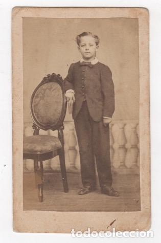 Fotografia antiga: CARTE DE VISITE INFANTIL, FOTOGRAFO DESCONOCIDO SIGLO XIX