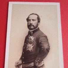 Fotografía antigua: 1870C-GENERAL JUAN PRIM.FOTOGRAFÍA ORIGINAL CDV.POR E. NEURDEIN.COLECCIÓN DE JOSEPH THIBAULT