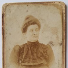 Fotografía antigua: RETRATO DE MUJER. FOTO VIDAL, VALENCIA. HACIA 1860. CARTE VISITE