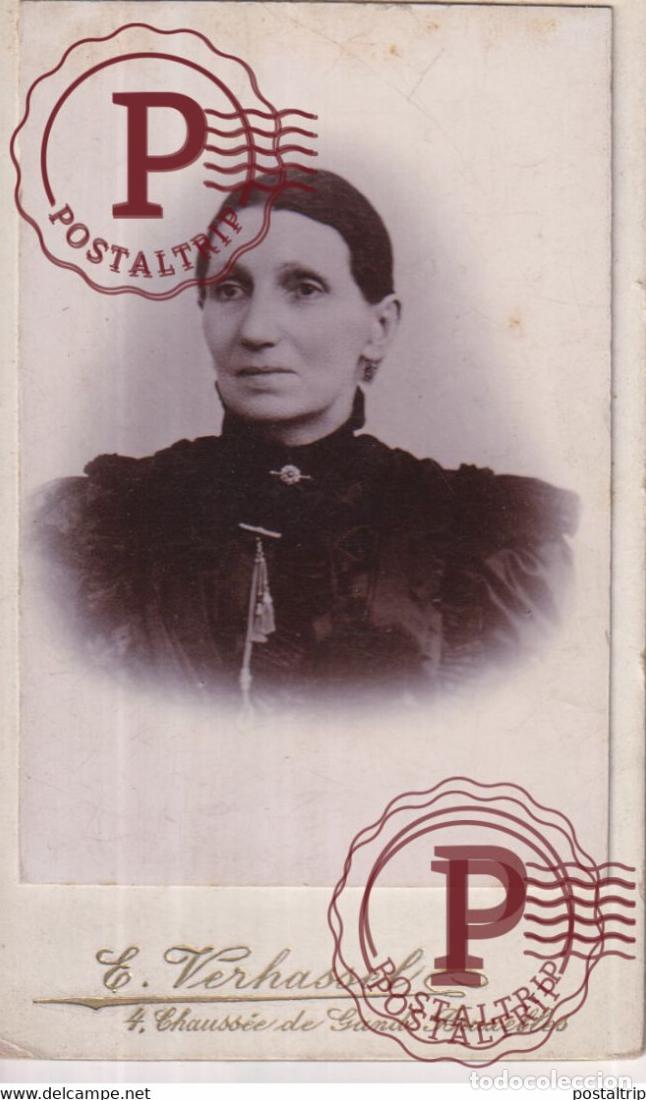 Antique Photography: E. VERHASSEL GAND BRUXELLES PHOTOGRAPHIE PHOTO CDV BELGICA BELGIQUE +-10,5x6,5CM
