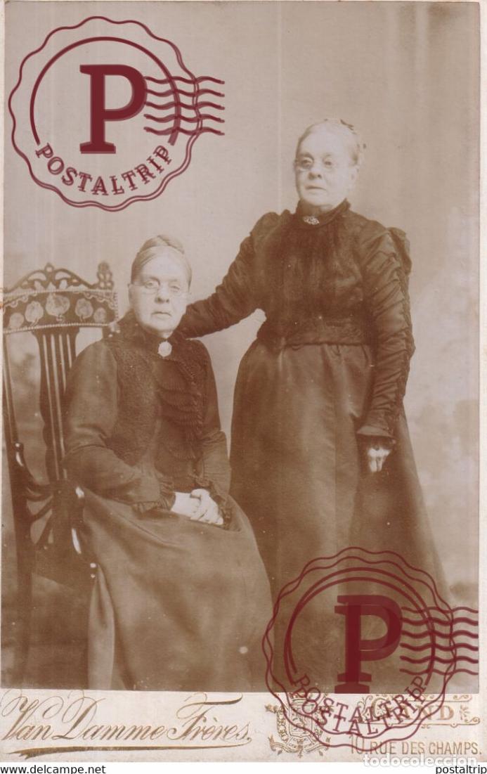 Antique Photography: VAN DAMME FRERES GAND GENT +-16*10CM CABINET BELGIE BELGIQUE