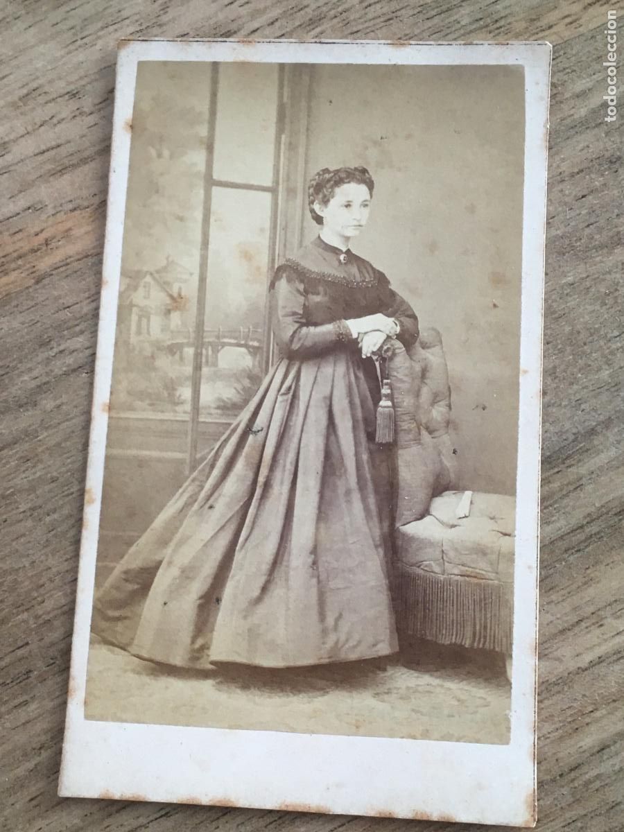 Alte Fotografie: carta de visita foto original muy antigua siglo XIX fotografo hostenc barcelona