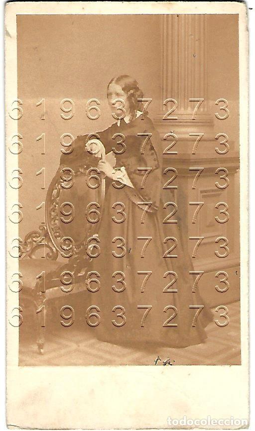 Fotografia antica: HARRIET BEECHER STOWE AUTORA DE LA CABA&Ntilde;A DEL T&Iacute;O TOM 1860 SILSBEE BOSTON B56