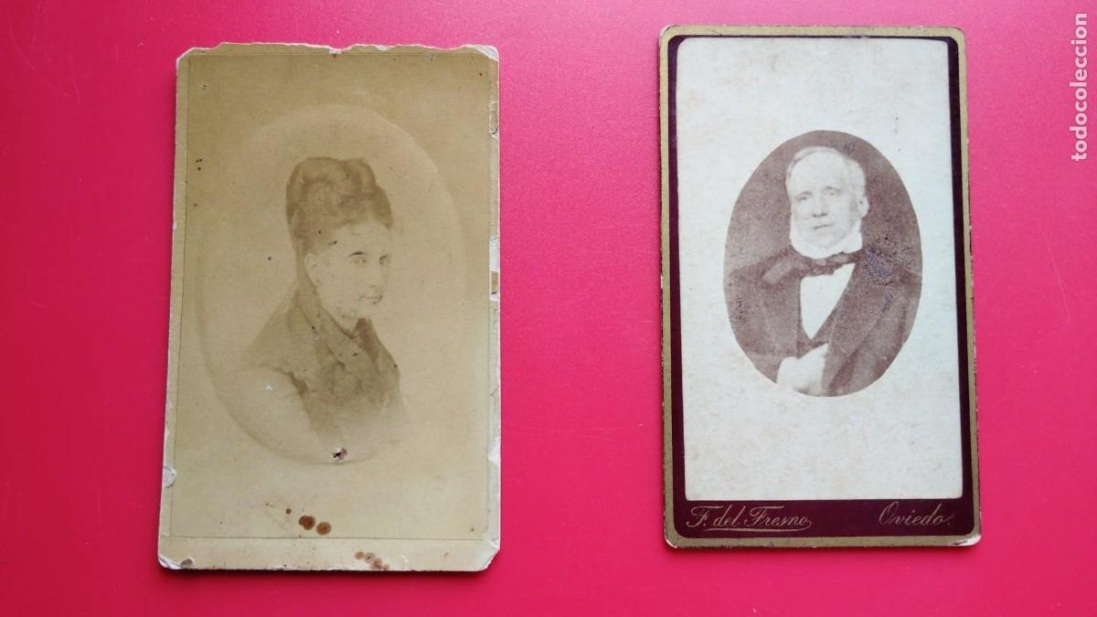 Fotograf&iacute;a antigua: FERNANDO DEL FRESNO.-FOTOGRAFO.-CARTES DE VISITE.-FOTOGRAFIAS ANTIGUA.-CDV.-OVIEDO.-SIGLO XIX.