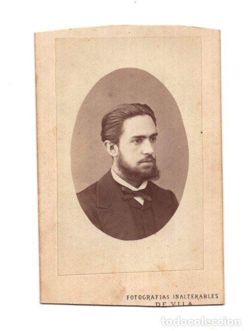 Antique Photography: CARTE DE VISITE. ESTUDIO FOTOGR&Aacute;FICO. VILAR. CALLE DE S. PABLO N.&ordm; 43, SEVILLA. TOMAS BECERA.