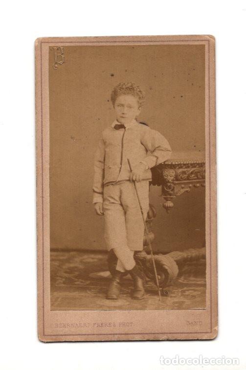 Fotografia antiga: CARTE DE VISITE. ESTUDIO FOTOGR&Aacute;FICO. BEERNAERT FR&Egrave;RES (HERMANOS BEERNAERT). GAND (GANTE), B&Eacute;LGICA.