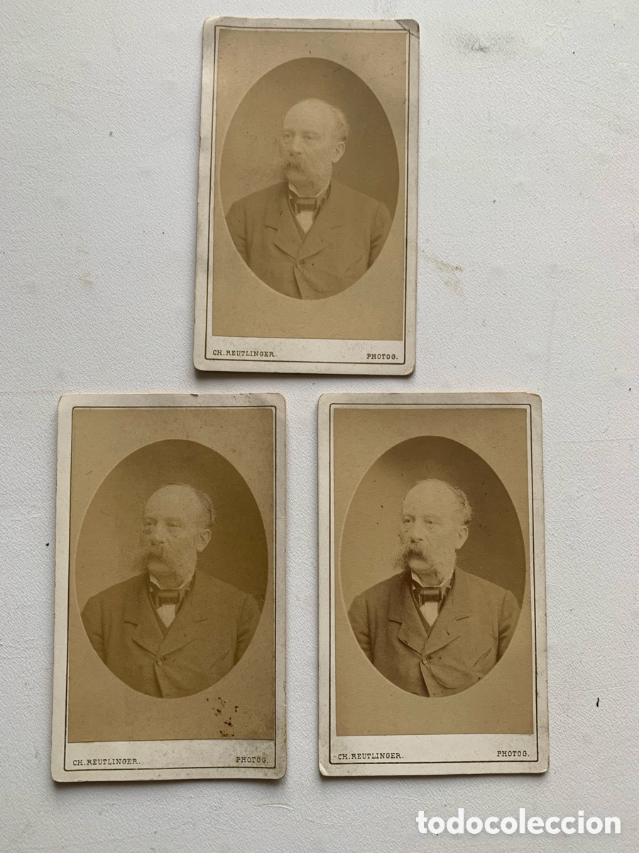 Fotograf&iacute;a antigua: &bull; Lote x3 Cliches- CH.REUTLINGER - Paris