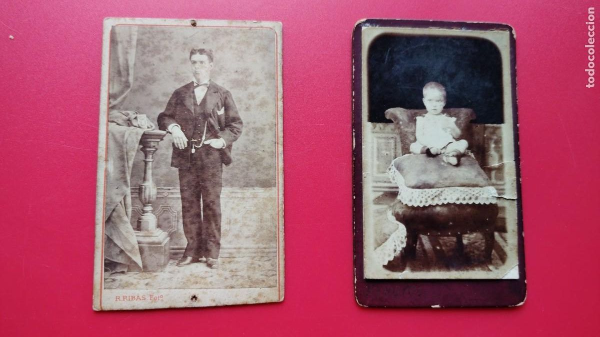 Fotograf&iacute;a antigua: ROMAN RIBAS.-J. TRUYOL.-FOTOGRAFOS.-CARTES DE VISITE.-FOTOGRAFIAS.-CDV.-PALMA DE MALLORCA.-SIGLO XIX