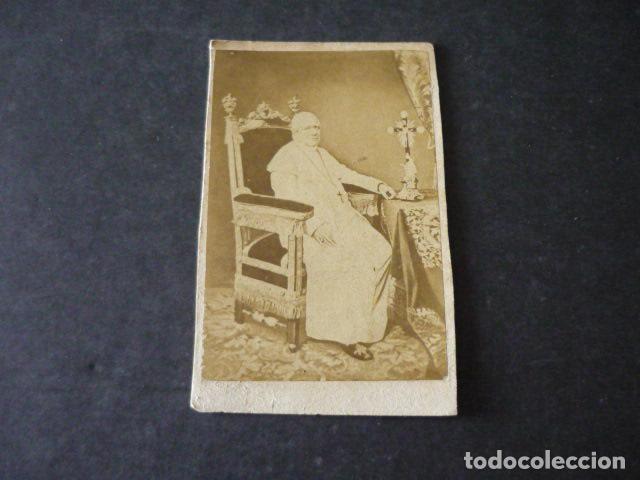 Fotograf&iacute;a antigua: PAPA PIO IX CARTE DE VISITE HACIA 1865
