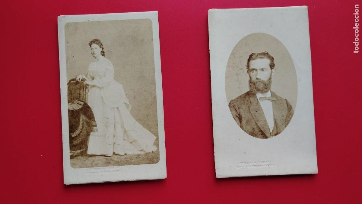 Fotograf&iacute;a antigua: J. LAURENT.-FOTOGRAFO.-CARTES DE VISITE.-CDV.-MADRID.-FINALES SIGLO XIX.