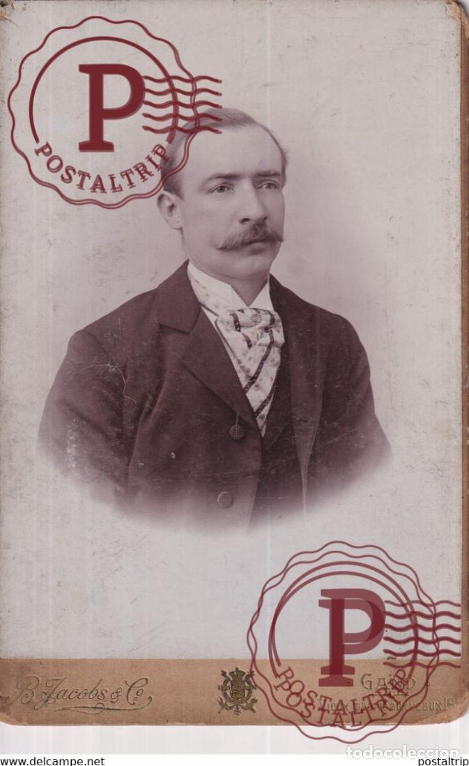 Antique Photography: B JACOBS GAND GENT BELGIE BELGIQUE 16*10.5CM
