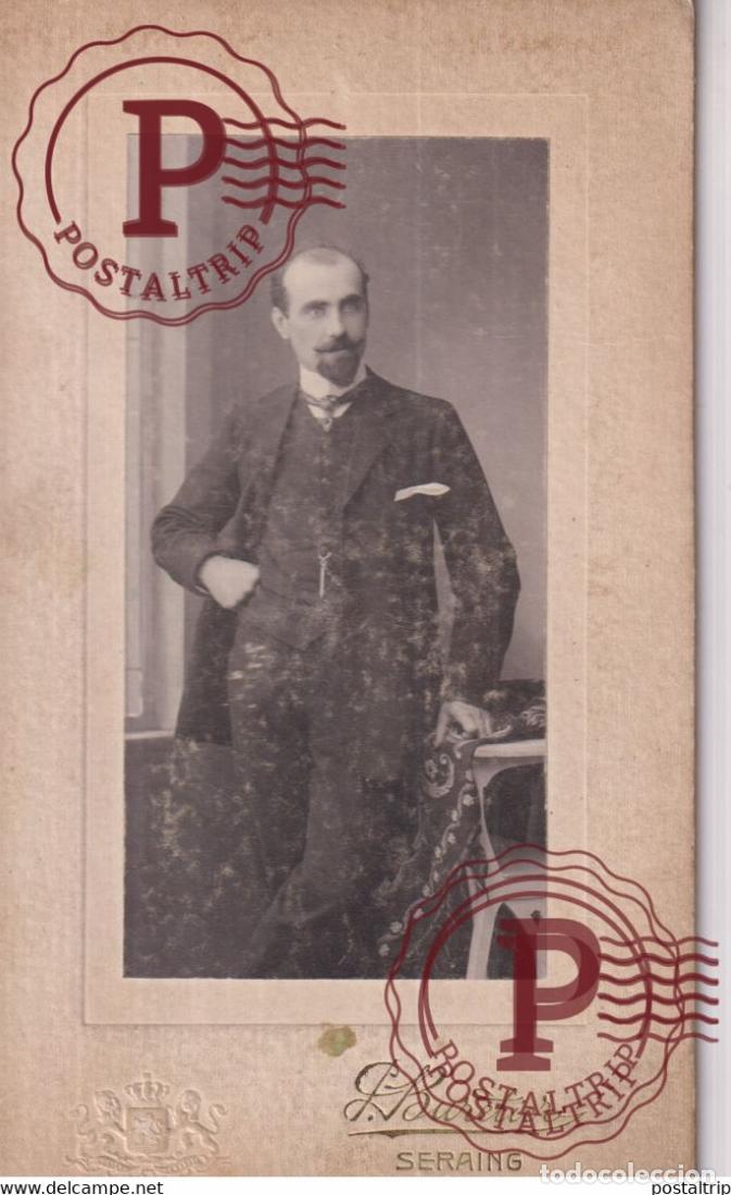 Antique Photography: BURETIER SERAING BELGIE BELGIQUE 17*10CM