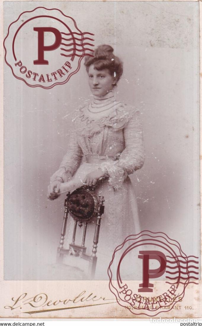 Antique Photography: L DEVOLDER BRUXELLES BRUSSEL BELGIE BELGIQUE 16*10.5CM