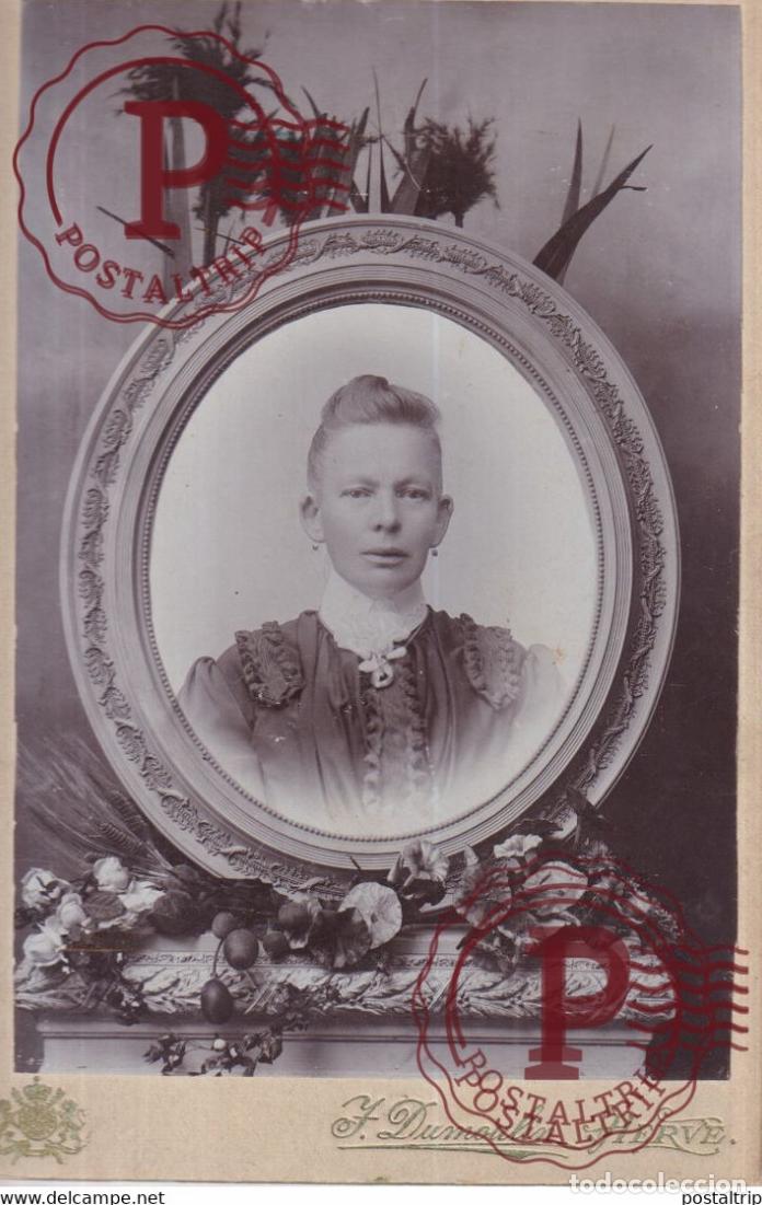 Antique Photography: F DUMOULIN HERVE BELGIE BELGIQUE 16*10.5CM