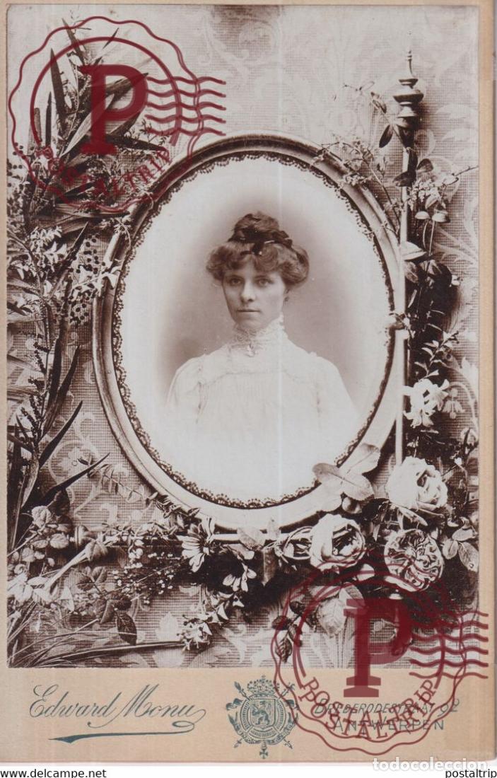 Antique Photography: EDWARD MONU ANTWERPEN ANVERS BELGIE BELGIQUE 16*10.5CM
