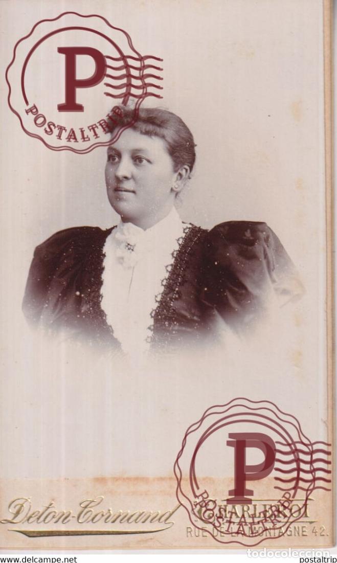 Antique Photography: DETON CORNAND CHARLEROI MONS BELGIE BELGIQUE 16*10.5CM