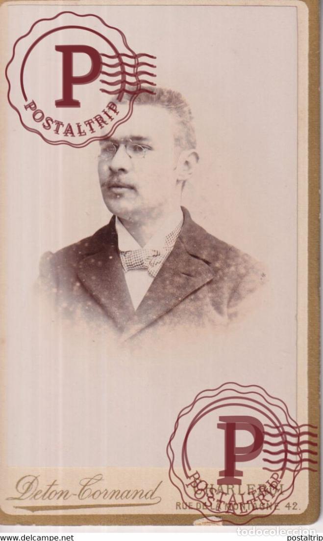 Antique Photography: DETON CORNAND CHARLEROI MONS BELGIE BELGIQUE 16*10.5CM