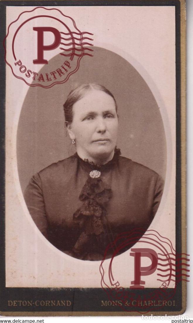 Antique Photography: DETON CORNAND CHARLEROI MONS BELGIE BELGIQUE 16*10.5CM
