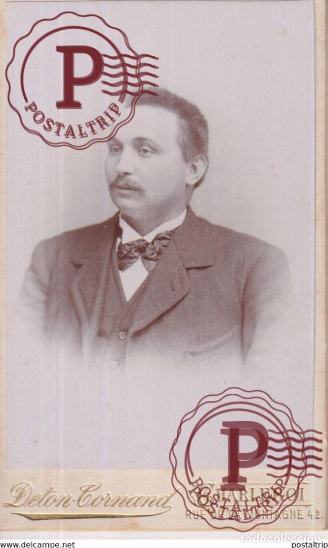 Antique Photography: DETON CORNAND CHARLEROI MONS BELGIE BELGIQUE 16*10.5CM