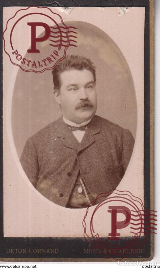 Antique Photography: DETON CORNAND CHARLEROI MONS BELGIE BELGIQUE 16*10.5CM