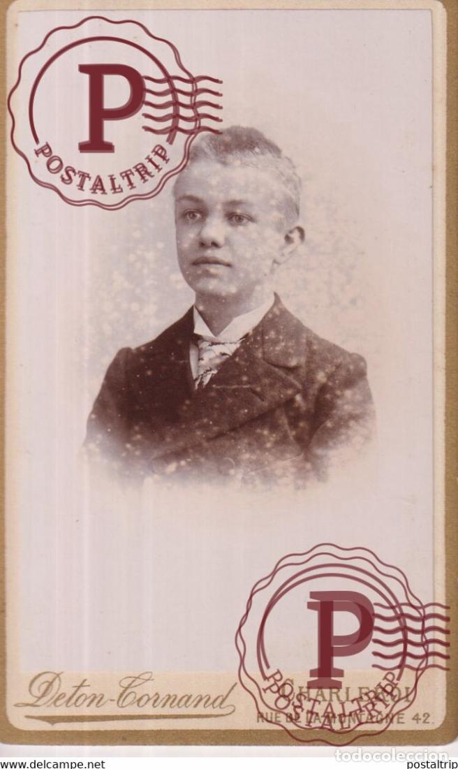 Antique Photography: DETON CORNAND CHARLEROI CDV BELGIE BELGIQUE 10*6.5CM