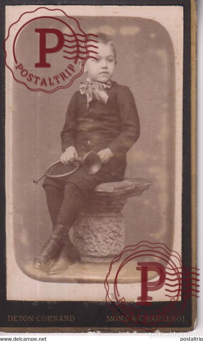 Antique Photography: DETON CORNAND CHARLEROI CDV BELGIE BELGIQUE 10*6.5CM