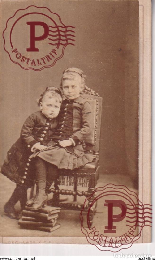 Antique Photography: DECHAMPS BRUXELLES CDV BELGIE BELGIQUE 10*6.5CM