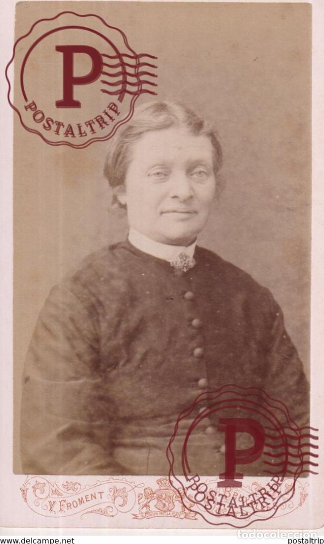 Antique Photography: V FROMENT BRUXELLES CDV BELGIE BELGIQUE 10*6.5CM
