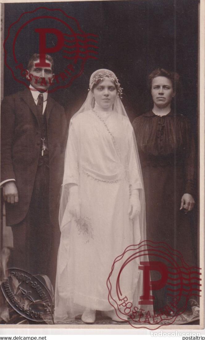 Antique Photography: PHOTO BAUGNIET FONTAINE LEV&Ecirc;QUE BELGIE BELGIQUE 10*6.5CM