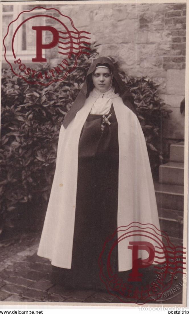 Antique Photography: PHOTO BAUGNIET FONTAINE LEV&Ecirc;QUE soeur Nonne Nun Missionnaire BELGIE BELGIQUE 14*9CM