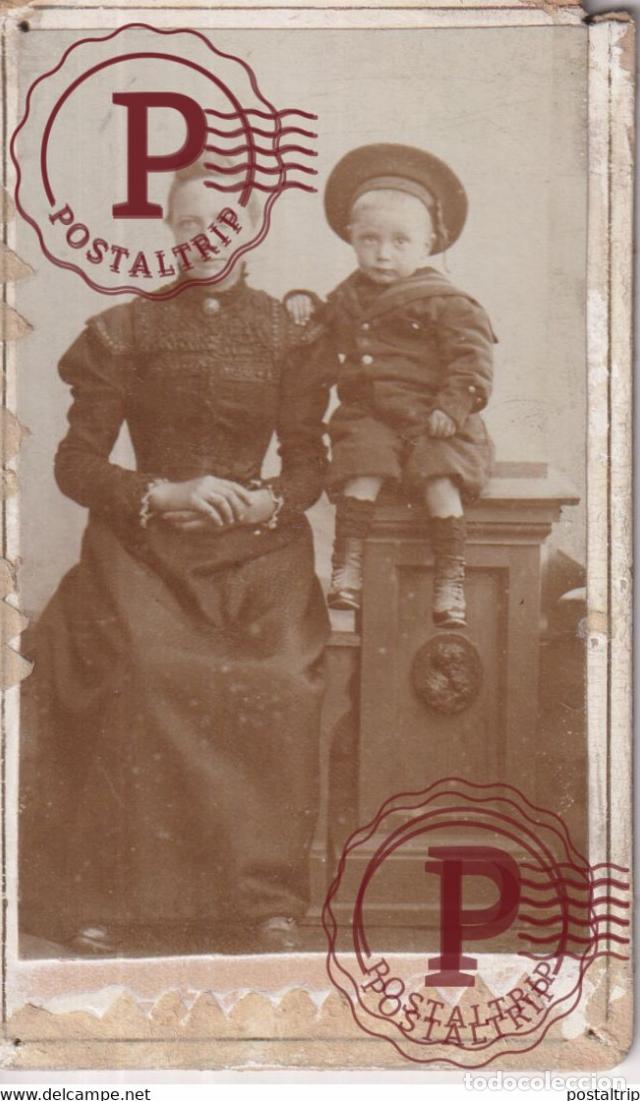 Antique Photography: FOTOS FAMILIE VAN DAMME ZWEVEGEM CDV PINEHOLES SEE SCAN BELGIE BELGIQUE 10*5.5CM