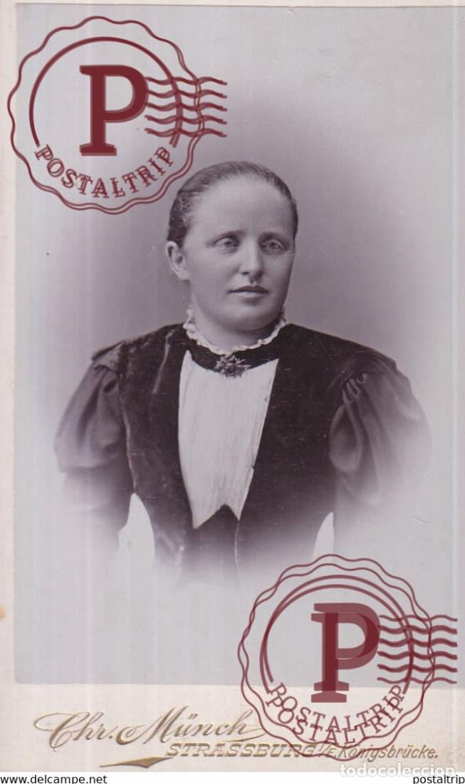 Antique Photography: CHR MUNCH STRASBOURG STRASSBURG ELZASS FRANCE GERMANY DEUTSCHLAND 10*.6CM