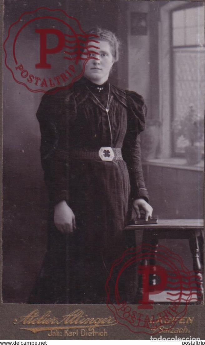 Fotograf&iacute;a antigua: K DIETRICH LAUFEN SALZACH CDV GERMANY DEUTSCHLAND 10*.6CM