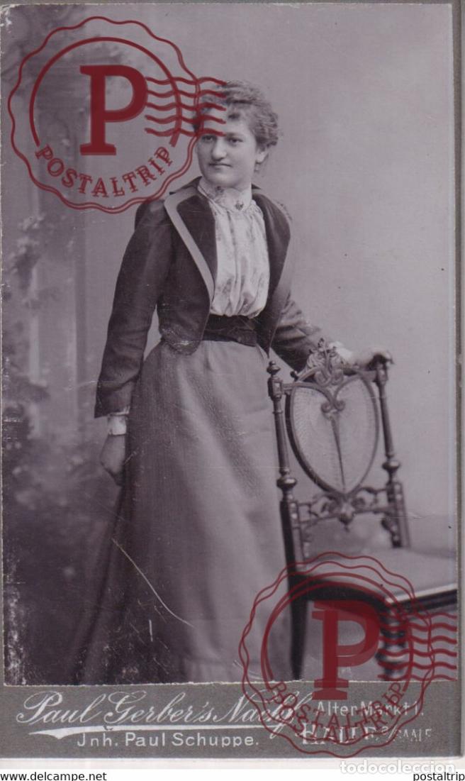 Fotograf&iacute;a antigua: PAUL GERBERS NACHF HALLE SAALE CDV GERMANY DEUTSCHLAND 10*.6CM