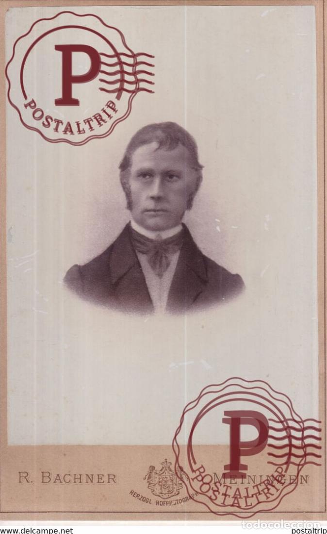 Fotograf&iacute;a antigua: CABINET R BACHNER MEININGEN GERMANY DEUTSCHLAND 16*.10CM