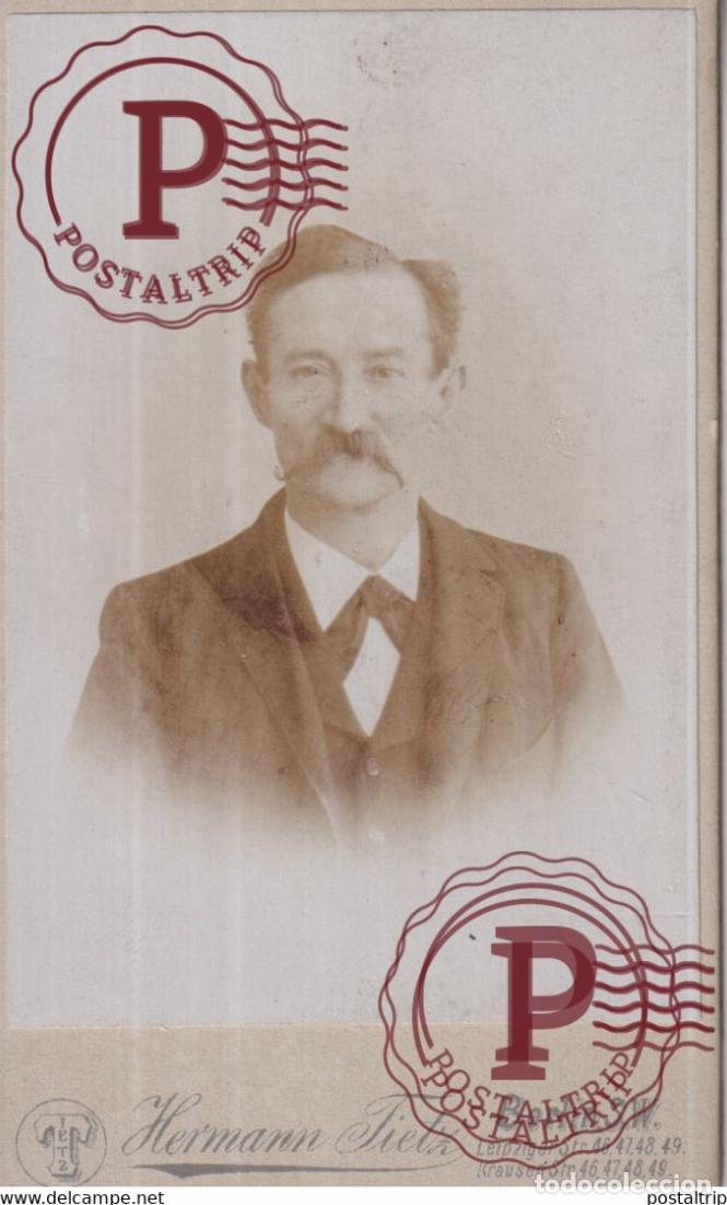 Fotograf&iacute;a antigua: HERMANN FIETZ BERLIN SW GERMANY DEUTSCHLAND 10*.6.5CM