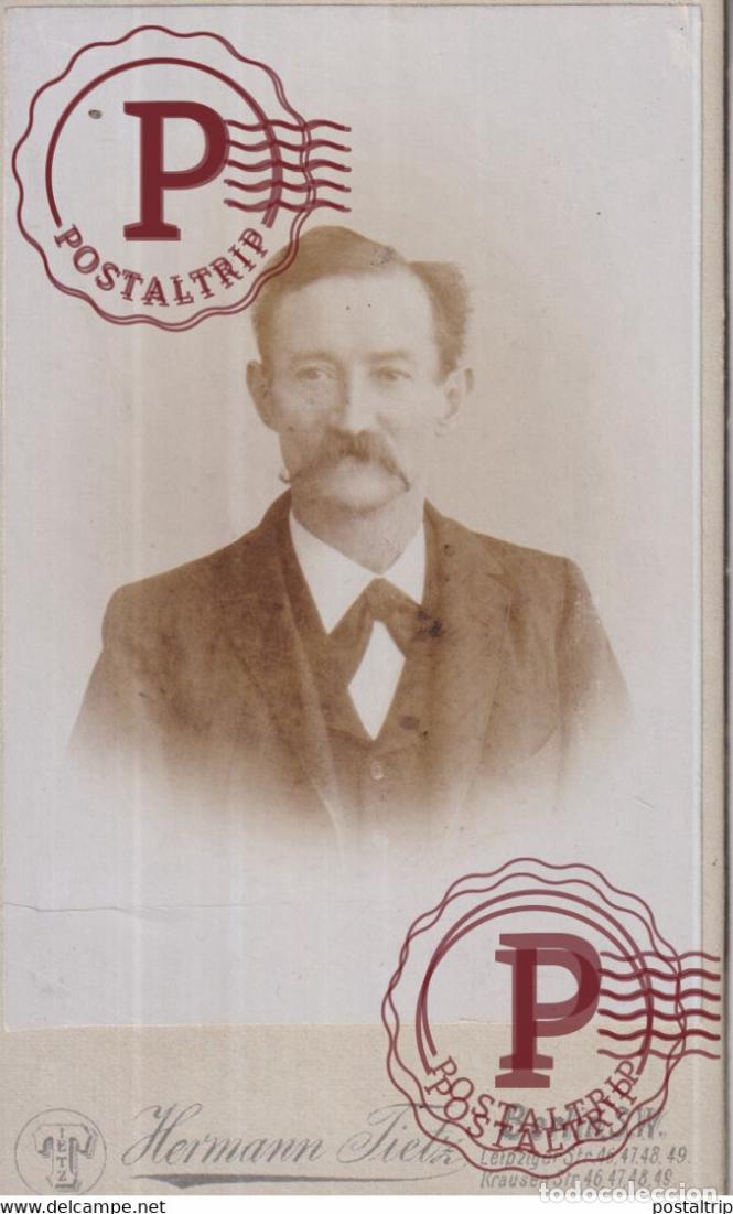 Fotograf&iacute;a antigua: HERMANN FIETZ BERLIN SW CDV GERMANY DEUTSCHLAND 10*.6.5CM