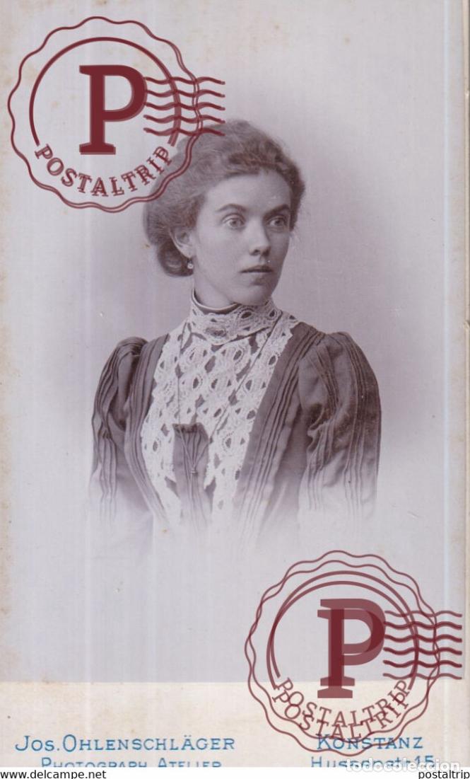 Fotograf&iacute;a antigua: JOS OHLENSCHLAGER KONSTANZ Constanza CDV GERMANY DEUTSCHLAND 10*.6.5CM