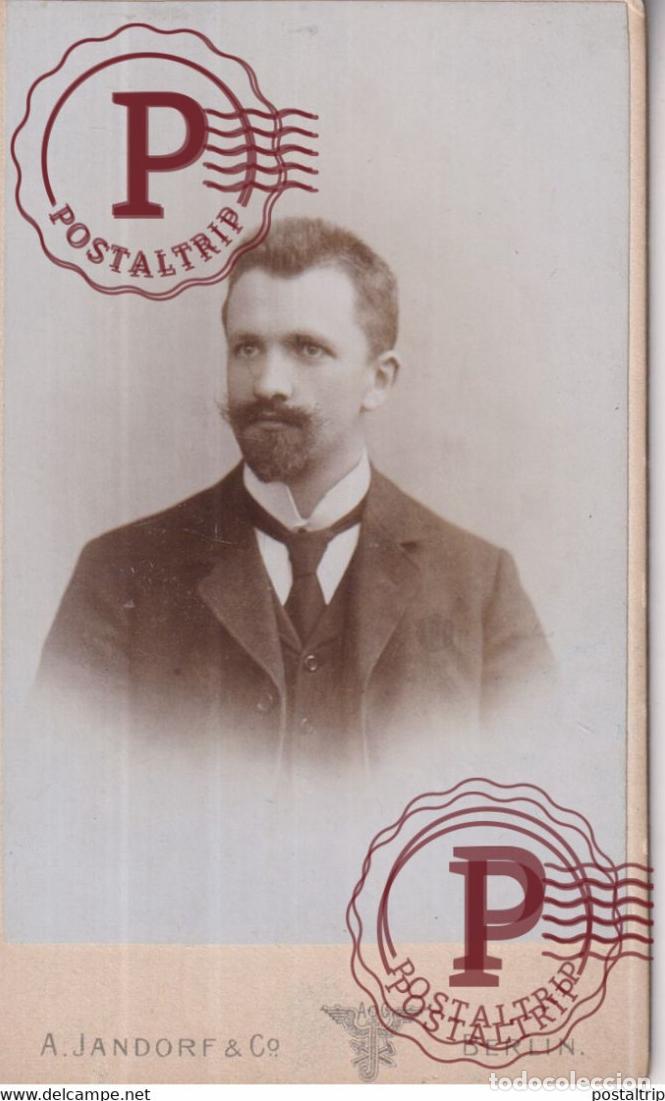 Fotograf&iacute;a antigua: A JANDORF BERLIN CDV GERMANY DEUTSCHLAND 10*.6.5CM