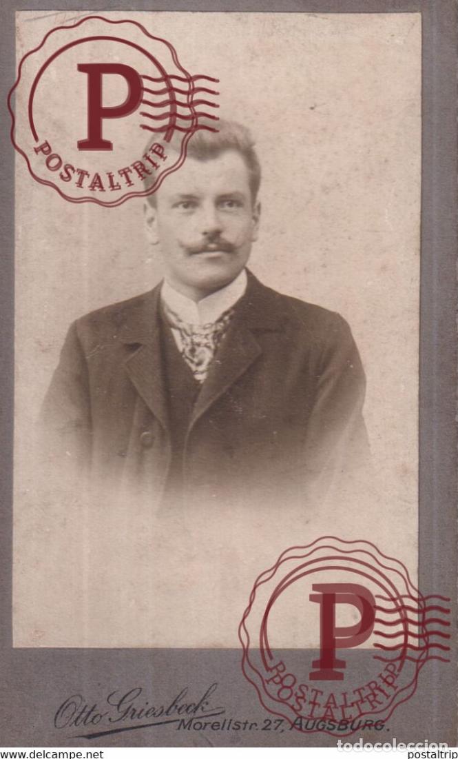 Fotograf&iacute;a antigua: OTTO GRIESBECK AUGSBURG CDV GERMANY DEUTSCHLAND 10*.6.5CM