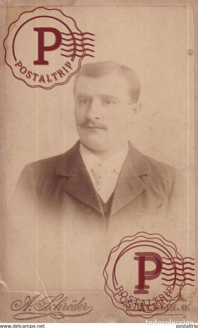Photographie ancienne: A SCHRODER BERLIN CDV GERMANY DEUTSCHLAND +-10*.6CM