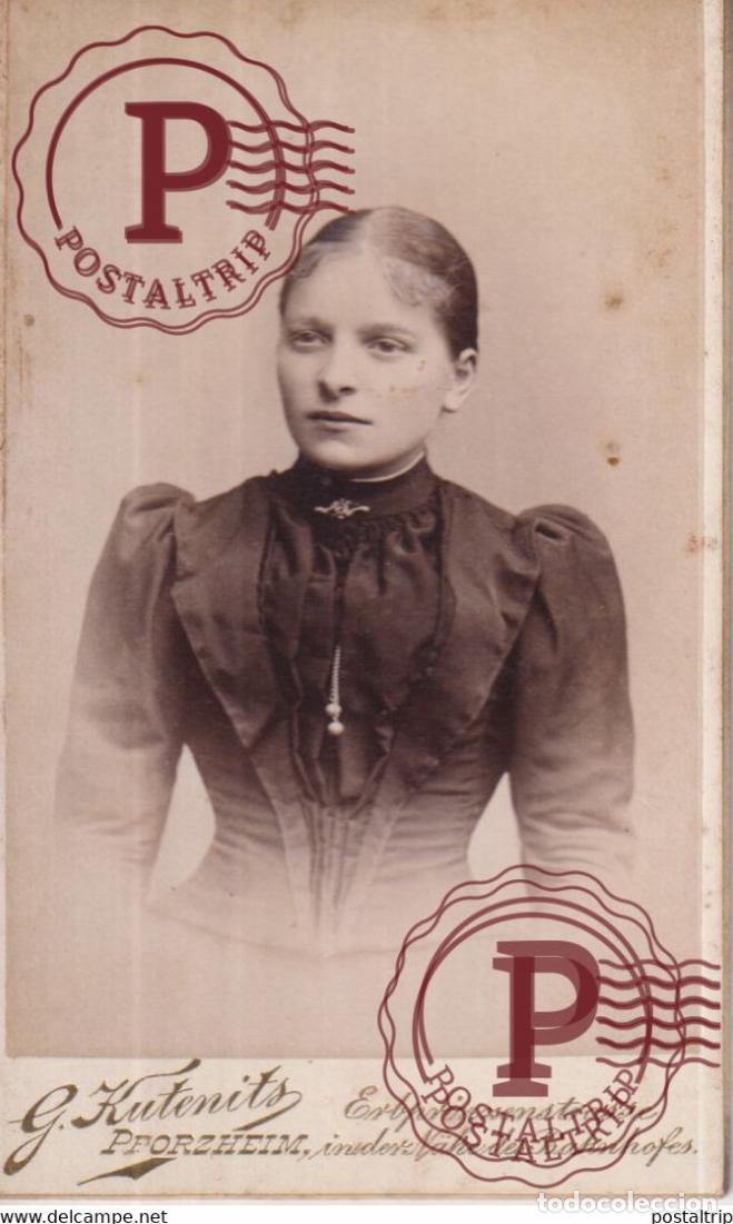 Photographie ancienne: G KUTENITS PFORZHEIM CDV GERMANY DEUTSCHLAND +-10*.6CM