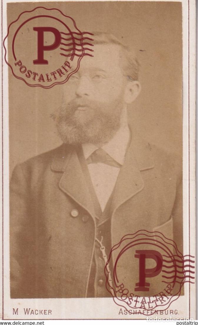 Photographie ancienne: M WACKER ASCHAFFENBURG CDV GERMANY DEUTSCHLAND +-10*.6CM