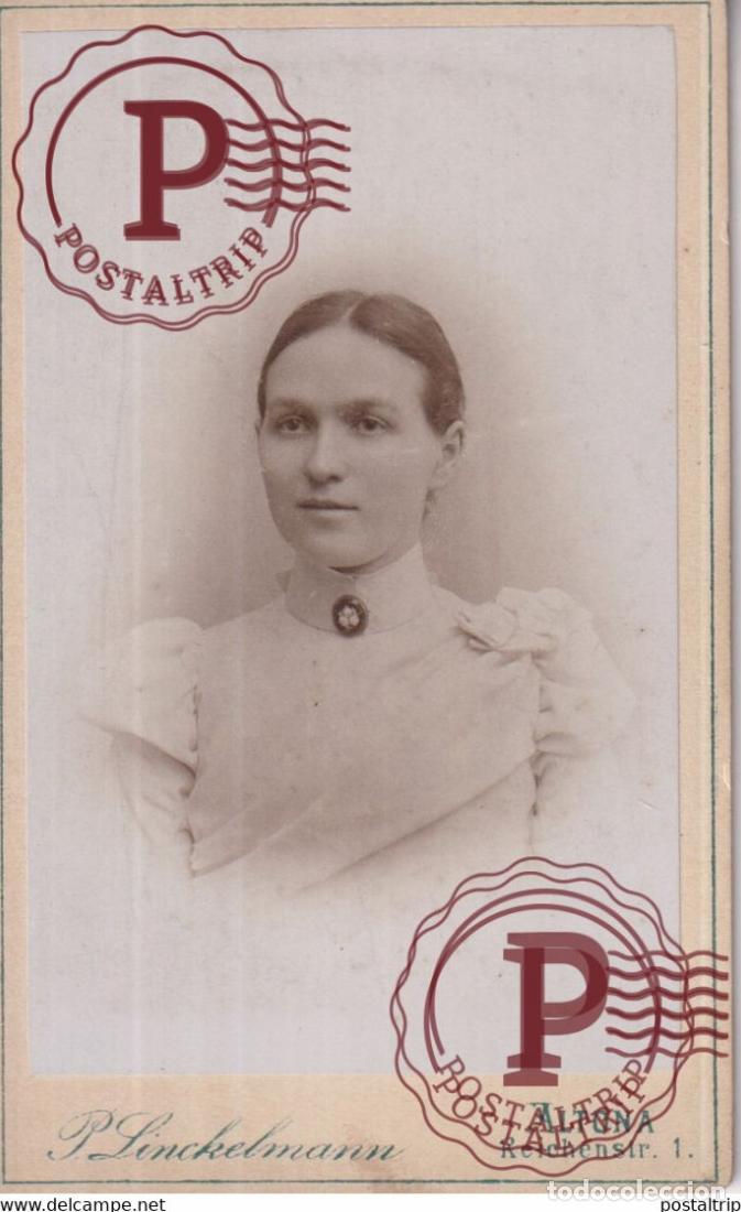 Fotograf&iacute;a antigua: P LINCKELMANN ALTONA CDV GERMANY DEUTSCHLAND +-10*.6CM