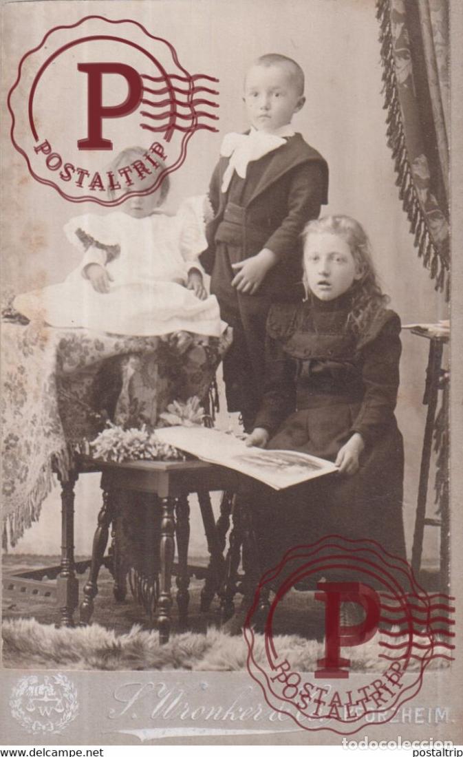 Fotograf&iacute;a antigua: S WRONKER PFORZHEIM CDV GERMANY DEUTSCHLAND +-10*.6CM