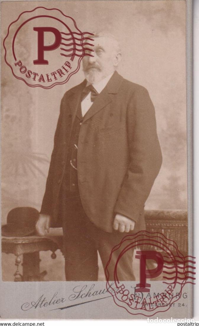 Photographie ancienne: ATELIER SCHAUL HAMBURG CDV GERMANY DEUTSCHLAND +-10*.6CM