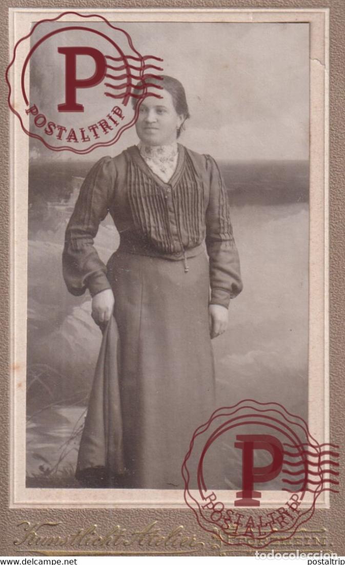 Photographie ancienne: KUNSTLICHT ATELIER PFORZHEIM CDV GERMANY DEUTSCHLAND +-10*.6CM