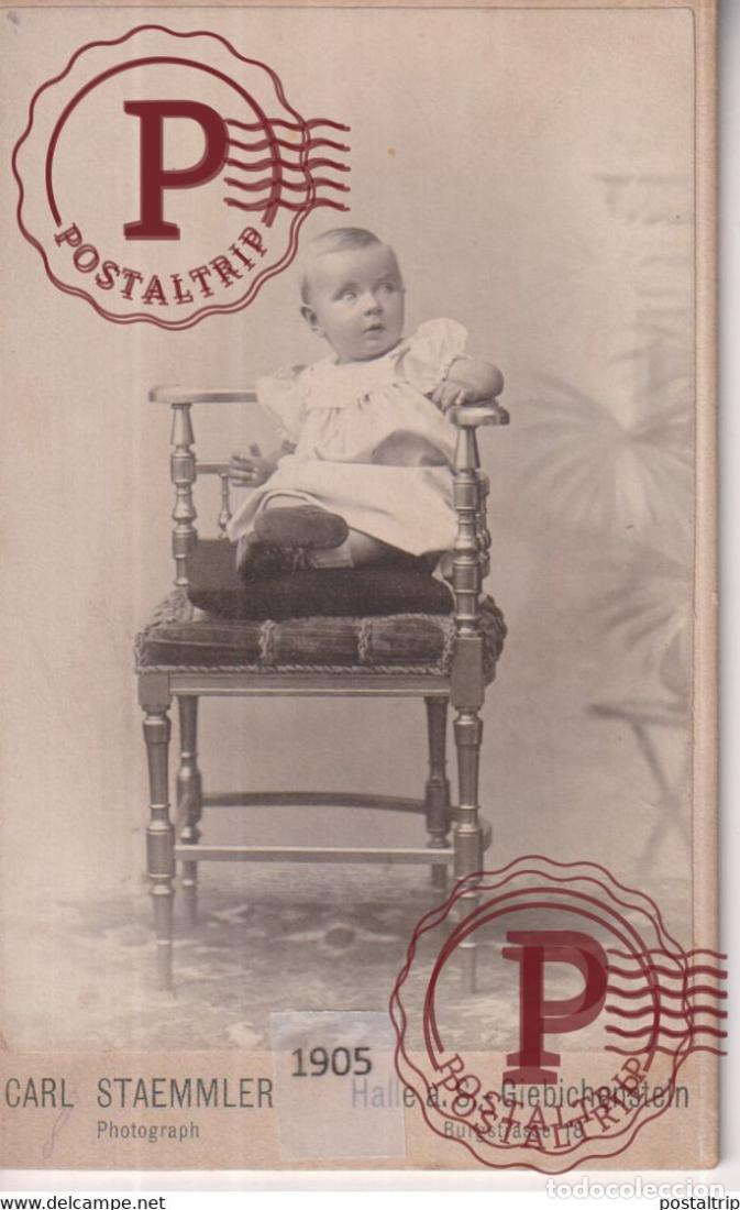 Photographie ancienne: CARL STAEMMLER HALLE A S GIEBICHENSTEIN CDV GERMANY DEUTSCHLAND +-10*.6CM